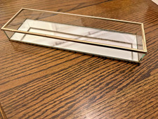 Mirrored Brass frame tray