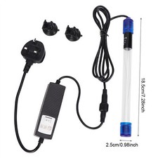 UV Sterilization Lamp Fish Tank Aquarium Water Disinfection Light UK Plug 220