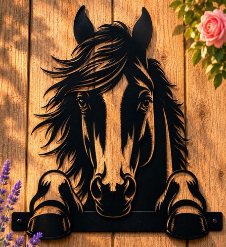 Black horse metal - black,