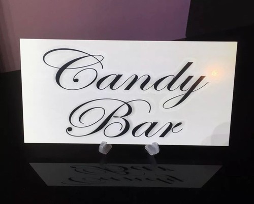 Wedding candy bar plaque love - candy,