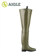 Aigle Truite Waders Natural Rubber Multi Purpose Waterproof Fishing Thigh Waders