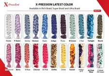 XPRESSION EXPRESSION ULTRA HAIR FOR BRAIDING & 100% KANEKALON ORIGINAL