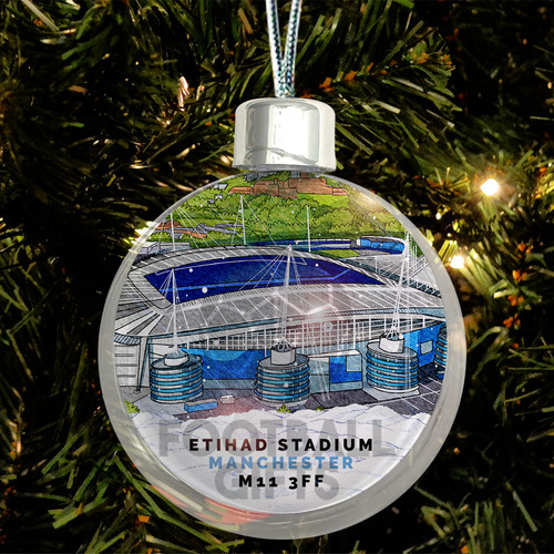 Man city jumbo xmas - xmas, bauble