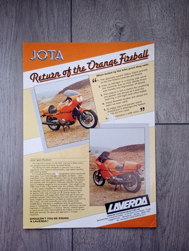Laverda jota promotional - laverda,