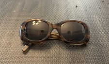 Cutler and Gross of London Unisex Brown Round Tortoise Sunglasses