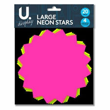 Neon Stars Large 20 Pack -