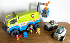 Paw Patrol Jungle Terrain Truck, Tracker's Jungle Rescue & Everest's Snow Plough