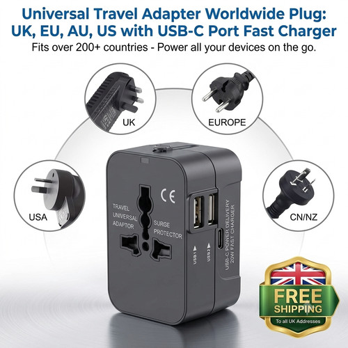 Universal travel adapter - universal,