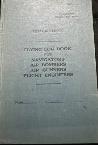Raf flying log book - flying,