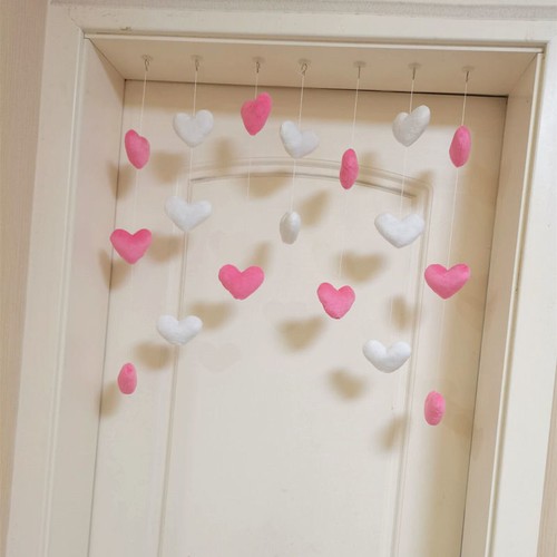 Heart shaped furry door - heart,