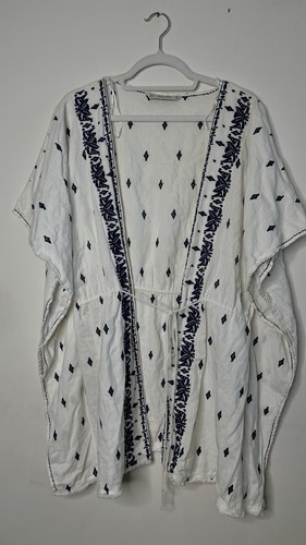 Zara kimono white - kimono, cotton
