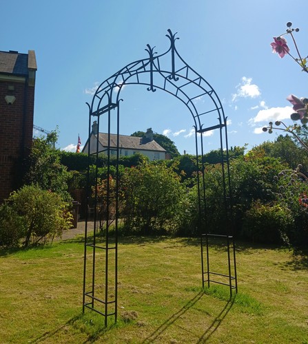 Rose arch iron blacksmith - rose, iron,