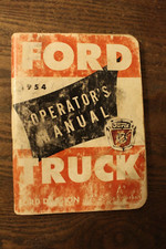 1954 Ford Truck Operator's
