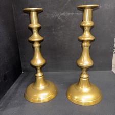 Brass Candlestick Pair Vintage