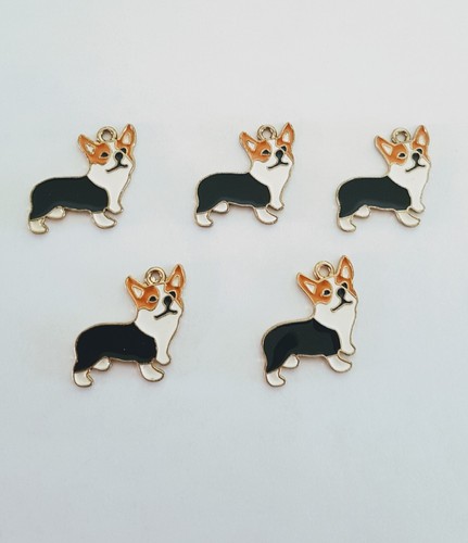 Queens corgi dog enamel - 10,
