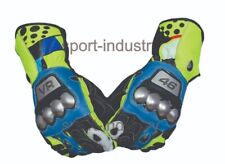 VALENTINO ROSSI MOTOGP 2021 GLOVES(VR LEATHER GLOVES)available size XS to 2XL