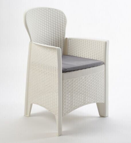 White folia rattan look - rattan,