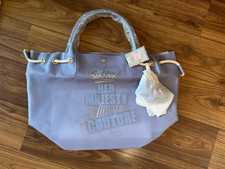 Juicy Couture Bag, Large Tote Beach Bag, Pale Blue Silver Logo New With Tags