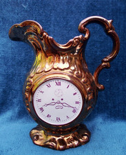 Superb Copper Lustre Clock Jug