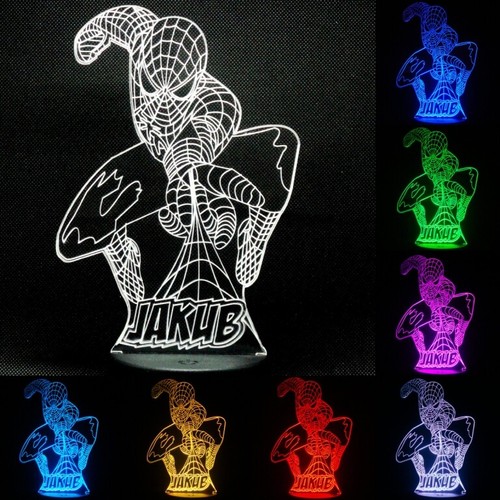 Personalised spiderman led - personalised,