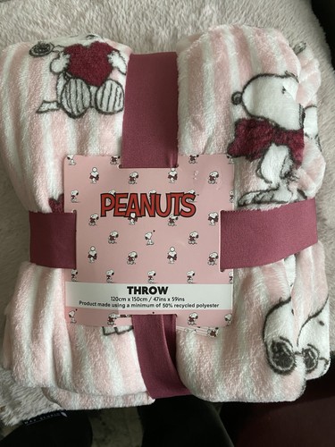 Peanuts snoopy fleece throw - ,