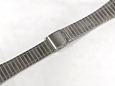 19mm Stainless Steel Bracelet Vintage Type Riveted Watch Band Chrono Strap 6