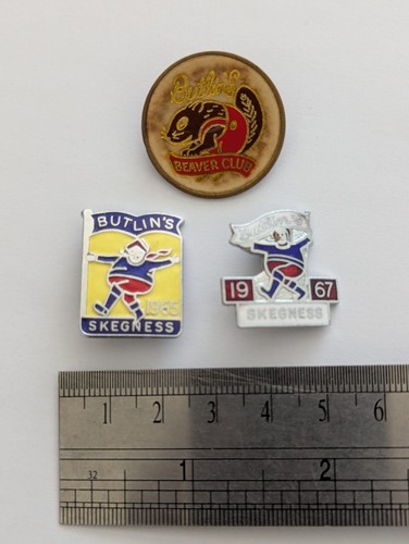 Vintage butlins pin badges - vintage,