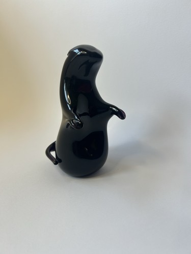 Vintage black art - art, otter