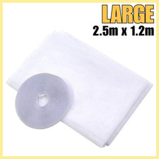 Large Fly Screen 2.5m x 1.2m DIY Window Door Insect Protection Mesh Net Screen