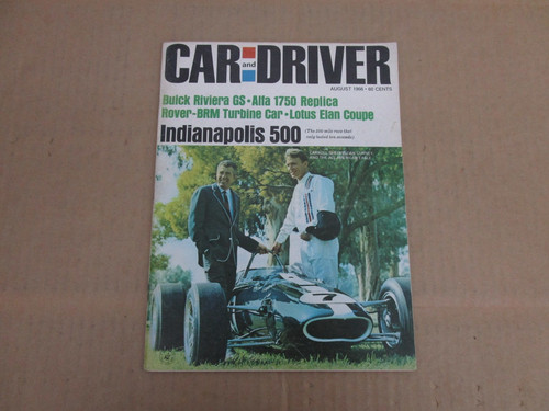 Car and driver august - august, 1966