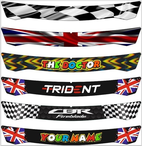 Helmet visor sun strip - 2,