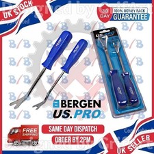 US PRO 2PC CAR DOOR TRIM REMOVER TOOL INTERIOR PANEL CLIP POPPER LEVER TOOL KIT