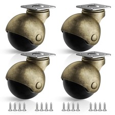 Furniture Wheels 4 Pack, 1.5