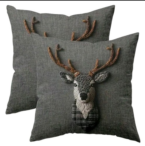 Beautiful deer cushion covers - beautiful,