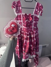 red Lolita dress and a mini
