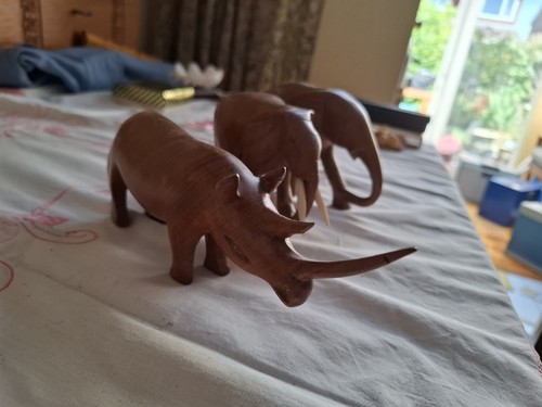 Hand carved wooden animal - wooden,