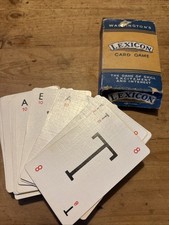 Vintage Waddingtons Lexicon Card Game Early Edition Word Game Collectible
