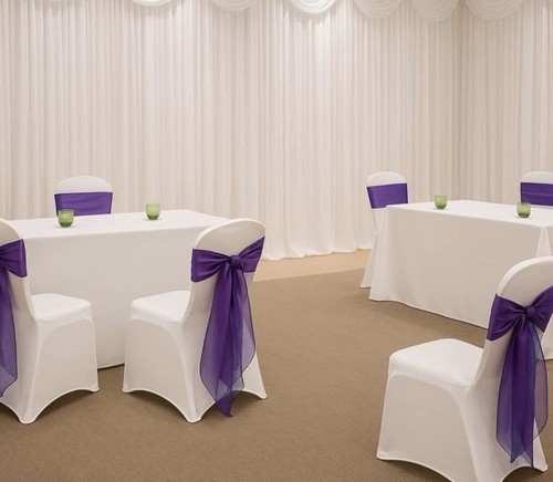 50x white spandex chair covers - 50x,