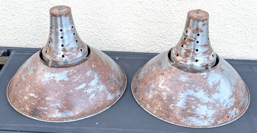 Pair vintage industrial - pair,