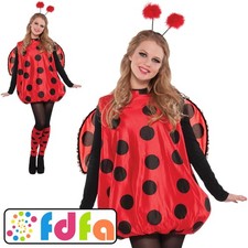 Amscan Darling Bug Ladybird Adults Ladies Fancy Dress Costume