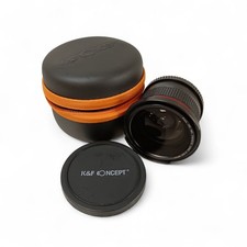 Camera Lens K & F Macro In Case Excellent Condition HD FISHEYE LENS 0.35 X 58mm