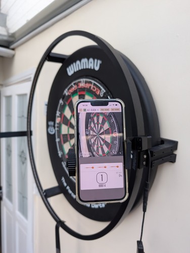 Dartboard phone mount for - dartboard,