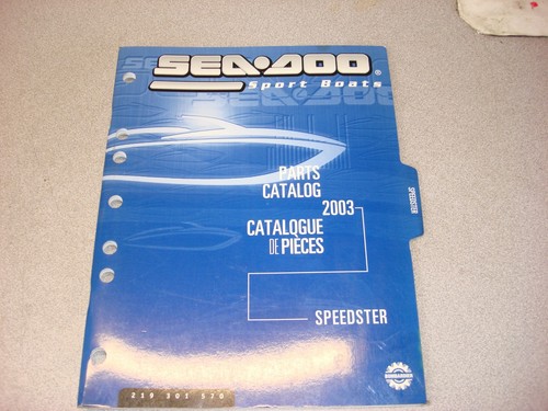 Sea doo parts book - parts, catalog