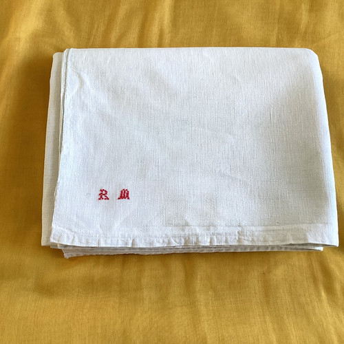 Vintage antique french linen - vintage,