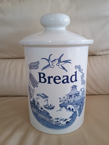 Melba willow pattern bread bin - willow,