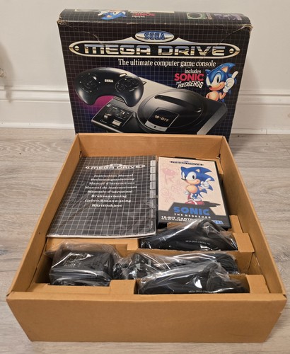 Boxed sega mega drive console - boxed,