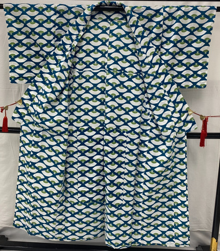 Japanese vintage kimono yukata - vintage,
