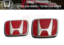 Honda Genuine S2000 Red Emblem Badge Set AP1 AP2 75701-S2A-000ZE 75700-S2A-000ZE