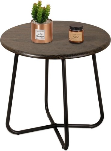Patio round metal - patio, snack