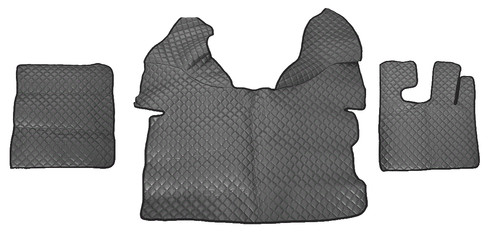 Dark gray eco - eco, leather